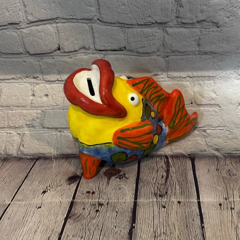 Vintage Ganz Fish Ceramic Bank
